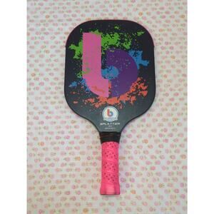 Baseline Paint Splatter Pickleball Paddle, EUC BRSSP3